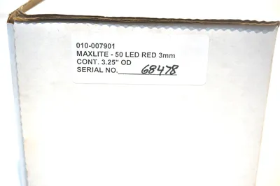 NEW RVSI NER 010-007901 NERLITE MAXLITE-50LED RED 3MM 007901