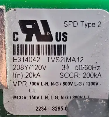 Surgelogic T222-4102 Generic IMA M Assembly Transient Volt Surge Sup. Loc4C-18