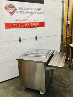 Silver King SKF 22.5 Drop In Dipping Cab W/Delfield SC-36” SS Ref Serving Cart