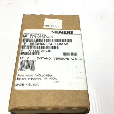 Siemens 6SE6400-0BP00-0AA0 MICROMASTER 410 Operator Panel
