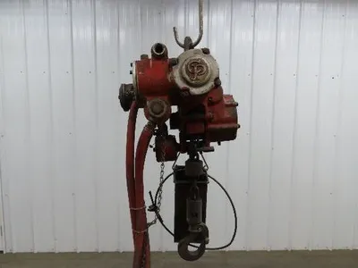 Chicago Pneumatic 1/2 Ton 1000Lb Power Vane Air Chain Hoist 10' 4" Lift Pendant