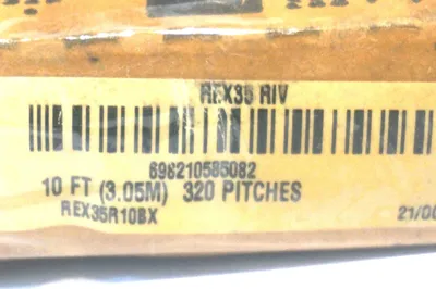 NEW REXNORD REX35R10BX ROLLER CHAIN 10' REX35 RIV 320 PITCHES