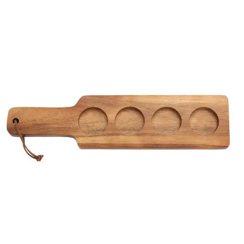 Anchor Hocking 11938 4 Well Serving Paddle, Acacia Wood
