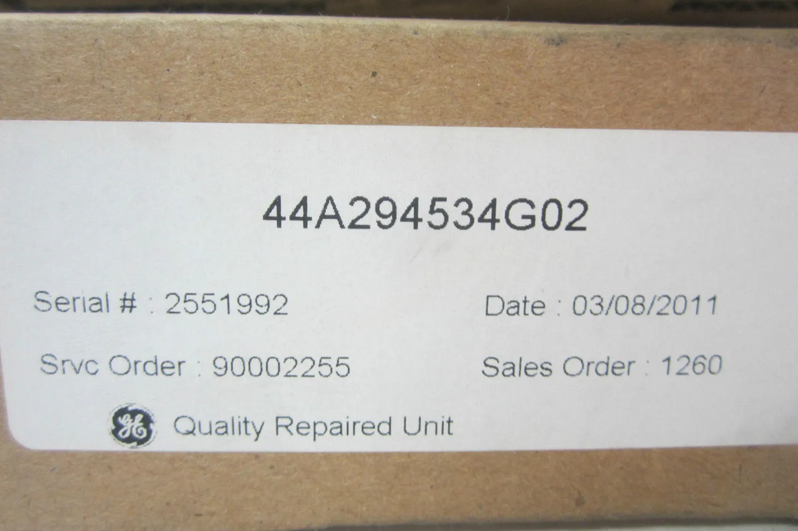 REMANUFACTURED GENERAL ELECTRIC 44A294534-G02 PC BOARD 44A294534G02