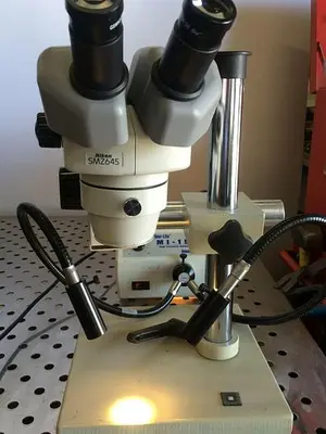 Nikon SMZ645 Microscope w/ Dolan Jenner "MI -150" Fiber Optic Illuminator & MORE