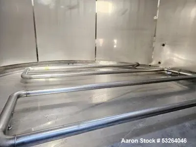 Used 5,000 Gallon Stainless Steel Tank – Sanitary Food Grade Vessel with Coil Heating & Cooling