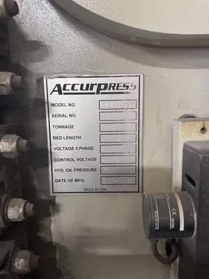 Used 2004 ACCURPRESS 710012 Press Brakes Georgia US | The Equipment Hub #1324610