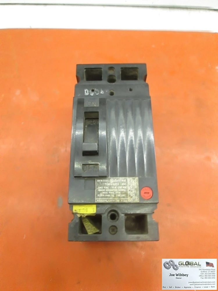General Electric TEB122015 Molded Case Circuit Breaker 2 Pole, 1 phase, 15 Amp