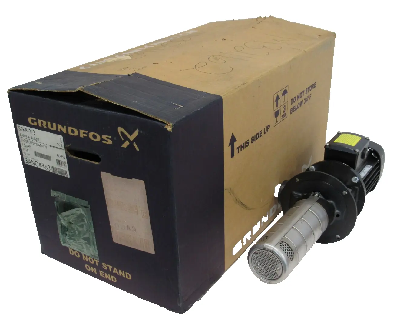 NEW GRUNFOS SPK8-3/3-A-WB-A-AUUV COOLANT PUMP 3AN04363 SPK833AWBAAUUV