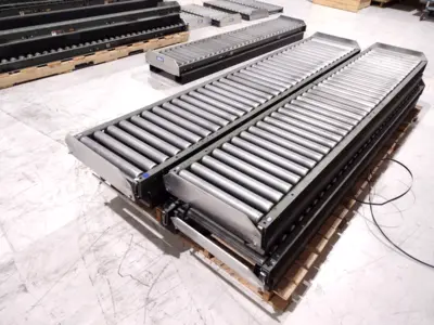 Used Hytrol Medium Duty Gravity Roller Conveyor LOT OF 95 FT Roller Conveyors Michigan US | Maverick Industrial Sales #1398692