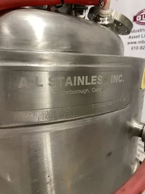 A-L Stainless 300L Fermentation & Transfer Reactor Vessel/Tank w/ Brawn Mixer