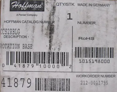NEW HOFFMAN CCS2RBLG ROTATIONAL BASE