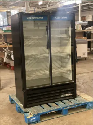 True Visual Merchandiser Slim Line Refrigerator with Swing Door