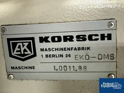 USED Korsch Korsch EKO/DMS Tablet Press, 1 station