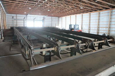 Automated Lumber Handling Tilt Hoist and Material Handling for Planer or Rip Line