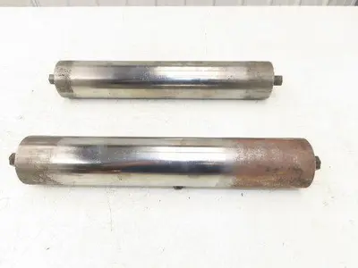 Hytrol 2-5/8" Snub Idler Roller 18" Hytrol Conveyor 15"BF 11/16" Hex Lot of 2