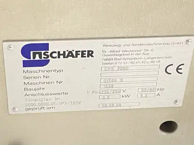 Used Schafer Eccentric Crimping Press MAS229 Wire Crimpers Michigan US | Maverick Industrial Sales #1502485