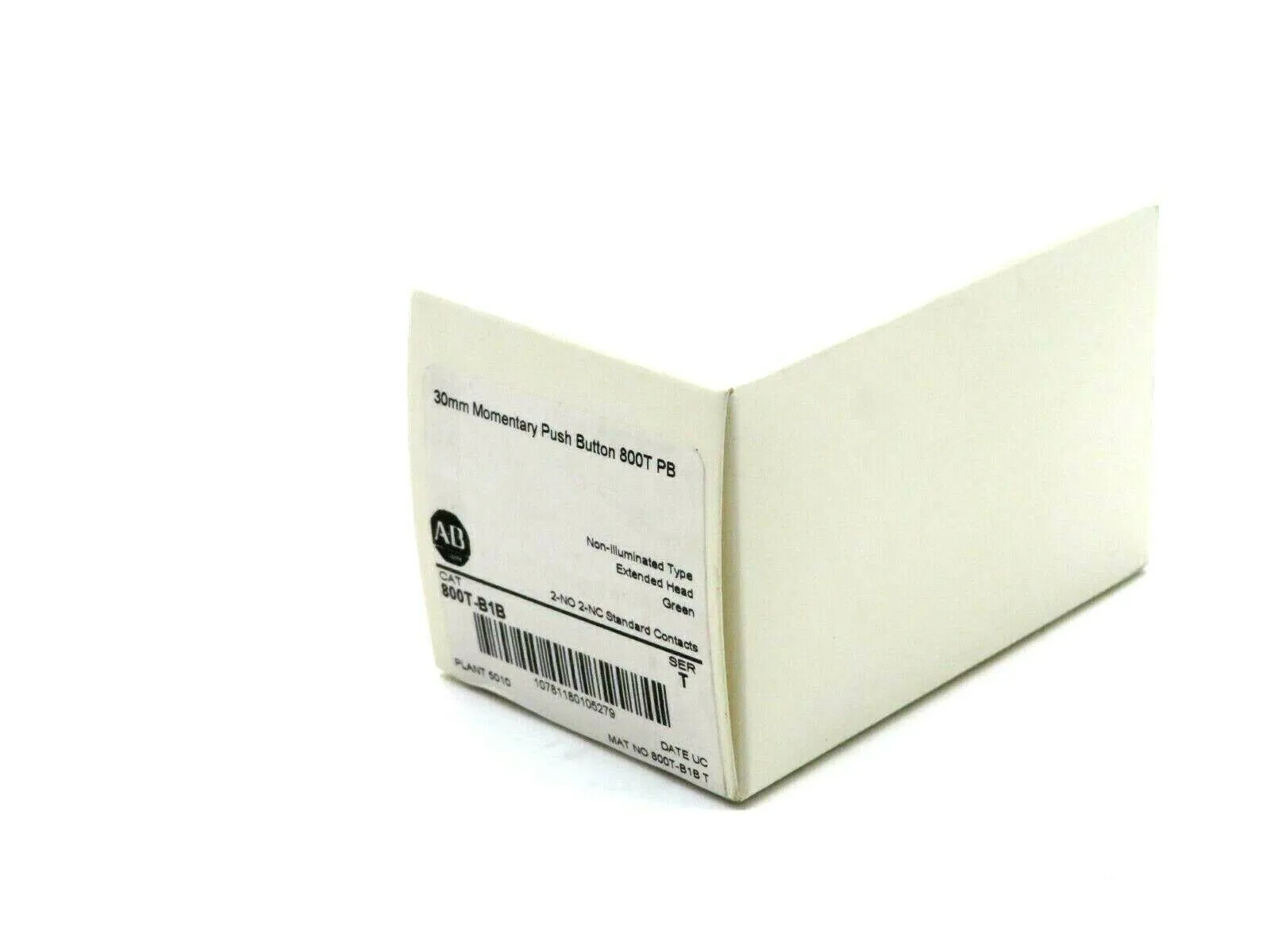 NEW ALLEN BRADLEY 800T-B1B 30MM MOMENTARY PUSH BUTTON SERIES T 800TB1B