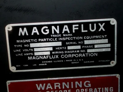 Magna Flux Magnetic Particle Inspection Equipment