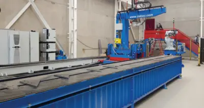 2019 ZEMAN STEEL BEAM ASSEMBLER COMPACT 1100 Structural Steel Processing Equipment | JPS International Inc (4)