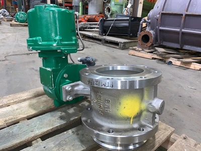 8" -150# Fisher V-Ball Control Valve; Stainless; Rebuilt Condition!