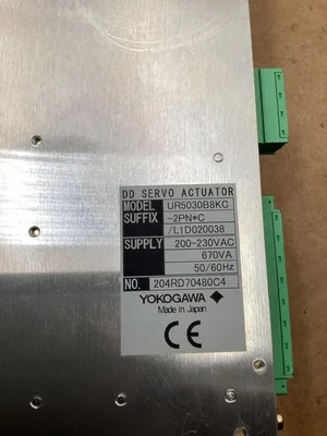Yokogawa Dynaserv Servo Actuator; UR5030B8KC-2PN*C; 200-230VAC 50/60Hz