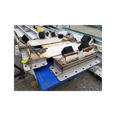 Used 18" wide x 33'-6" L FMC Stainless Steel Two-channel Vibrating Pan Conveyor