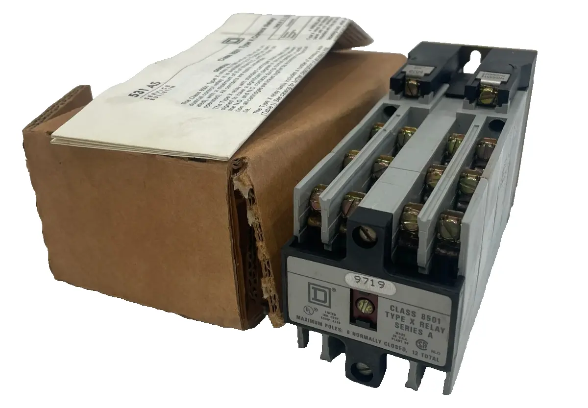 NEW SQUARE D 8501 X0 1000 CONTROL RELAY SERIES A 8501X01000