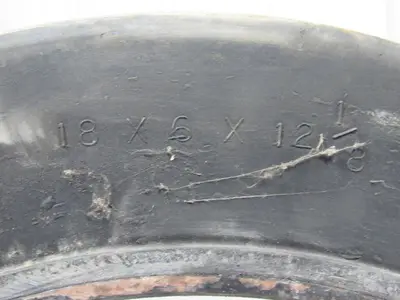 Superior Tire 18x6x12-1/8 Press On Forklift Wheel Tire Hard Rubber Smooth