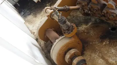 USED GARDNER DENVER PE-5Y 3X5 TRIPLEX WELL SERVICING REVERSING MUD PUMP PACKAGE
