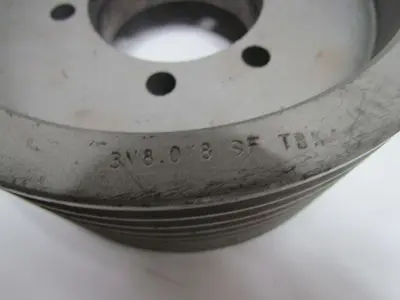 3V8.0x8 SF 8/3V8.0-SF 8-Groove 3V Belt QD Sheave 3" Bore QD SF Bushing 8" OD