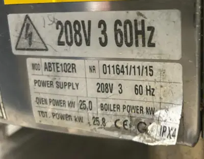 7-0051 BKI ABTE102R Electric Combi Oven
