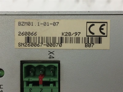 USED INDRAMAT BZM01.1-01-07 (1)-SERVO DRIVE BLEEDER MODULE