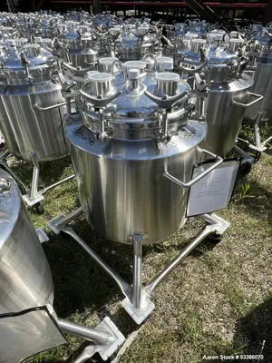 Used Jacketed Stainless Steel Tank with 8-10” Discharge Height