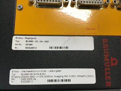 USED BAUMULLER BUM60-VC-0A-0001