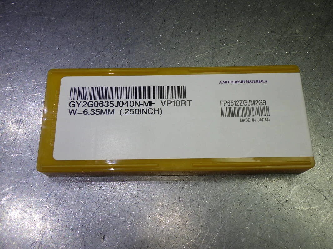 Mitsubishi Carbide Grooving Inserts QTY10 GY2G0635J040N-MF VP10RT (LOC3493B)