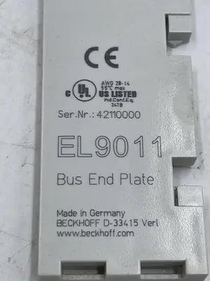Used BECKHOFF BECKHOFF EL9011 PLC Input & Output | ND Industrial Surplus #1214499