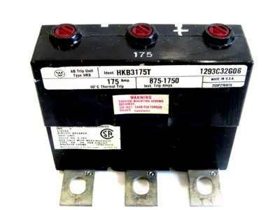 NEW WESTINGHOUSE HKB3175T TRIP UNIT 175AMP 3 POLE