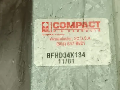 BFHD34X134 | Compact Air Products  Pneumatic Cylinder 3/4" Bore 1-3/4" Stroke - New