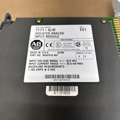 Used Allen-Bradley 1771-IL PLC Input & Output Indiana US | J&J Industrial Supply #1306348