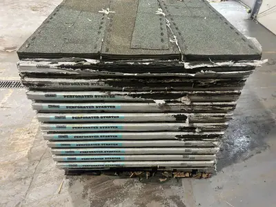 TAMKO Pallet of 69+ Bundles of- Perforated Starter 105 lin. ft. Eave and Rake Roofing Starter Strip Shingles Retail Value of $3,309.93
