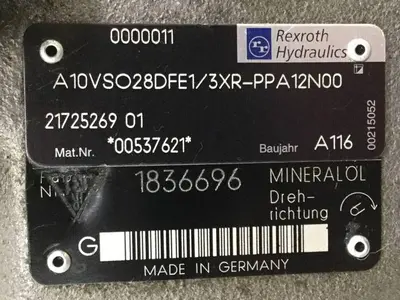 Used REXROTH A10VSO28DFE13XRPPA12N00 Pump Parts | Ideal Machinery #621966
