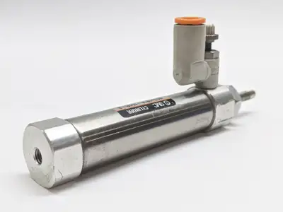 NCDJ2B16-150R-B | SMC  Round Body Pneumatic Cylinder 16mm Bore 150mm Stroke - Used