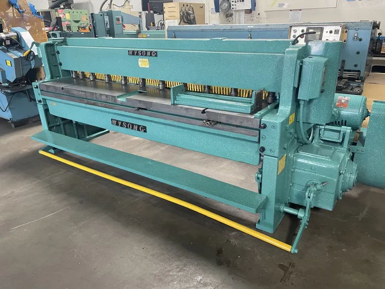 Used WYSONG 1296 Power Squaring Shears (Gauge) California US | Wheeler Machinery Sales #64317