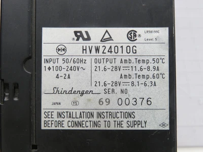 Used SHINDENGEN _UNKNOWN_ PLC Power Supplies | OCO Industrial #1660692