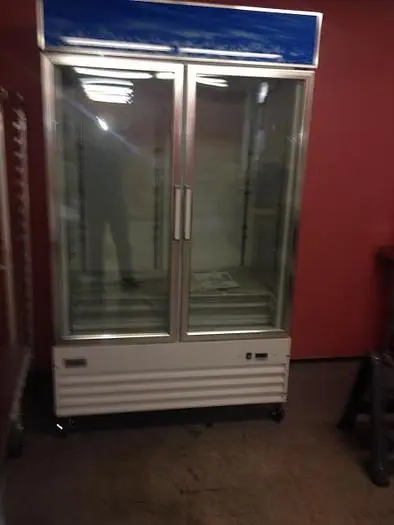 TWO DOOR GLASS FRONT DISPLAY FREEZER