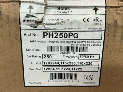 New | in-Stock HAMMOND POWER SOLUTIONS INC. PH250PG Transformers Ohio US | HGR 24 #1478099