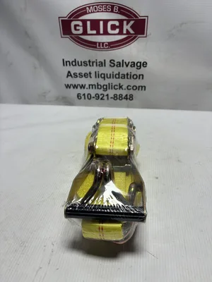 Ratchet Strap Tie Down J Hook 2” x 27’ long 10000 lb breaking strength