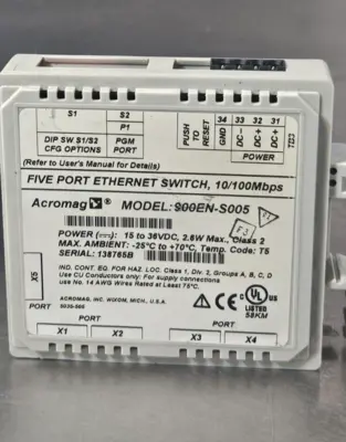 Acromag 900EN-S005 Ethernet Switch (BIN533)