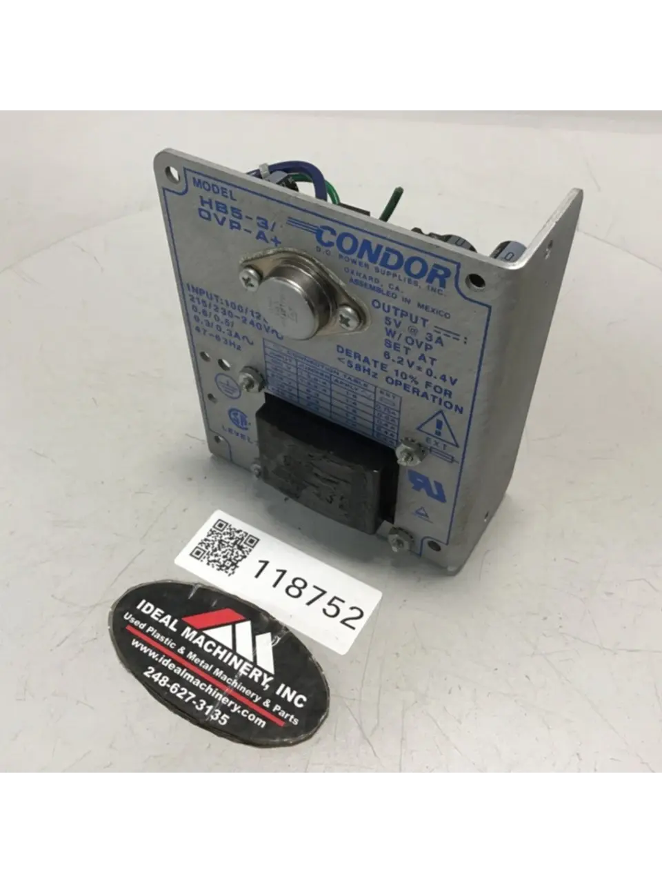 USED POWER ONE HB5-3/OVP-A+